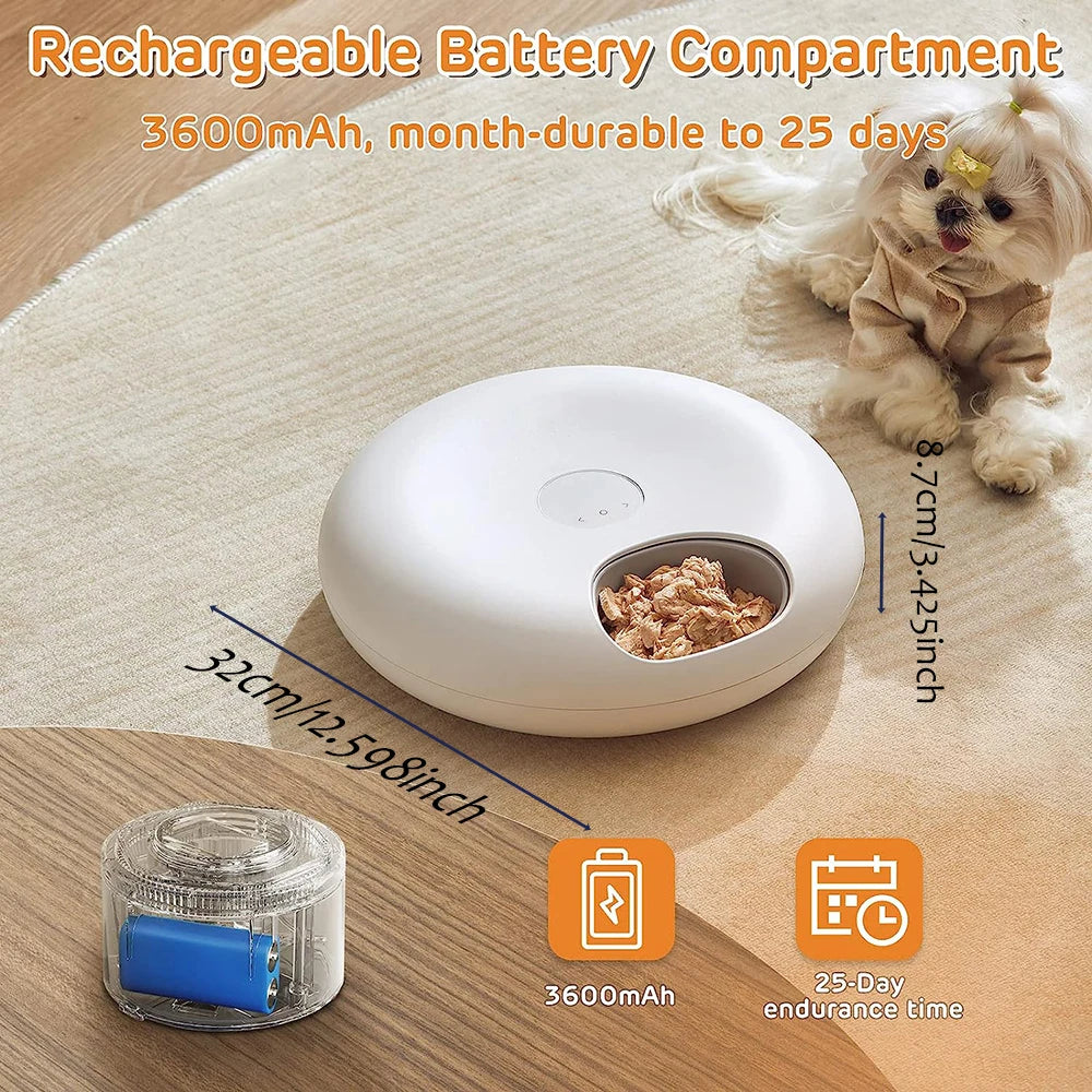 Rechargable Wet Food Cat and Dog Automatic Feeder Wet Food Samart Dispenser Pet Timed Feeding Wet Food Bowl