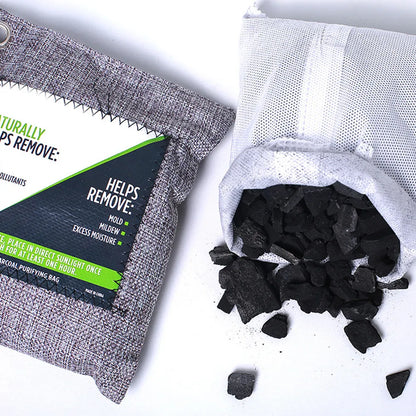4Pcs Bamboo Charcoal Bag Activated Odor Absorber Air Purifying Deodorizer for Car Home Pet Area Chemical