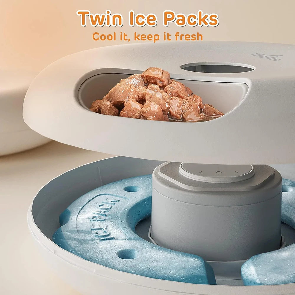 Rechargable Wet Food Cat and Dog Automatic Feeder Wet Food Samart Dispenser Pet Timed Feeding Wet Food Bowl
