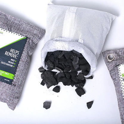 4Pcs Bamboo Charcoal Bag Activated Odor Absorber Air Purifying Deodorizer for Car Home Pet Area Chemical