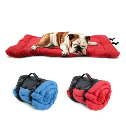 Portable Waterproof anti Slip Pet Bed Cushion Washable Foldable Puppy Kennel Sofa Bench Dog Outdoor Matteress Pet Supplies