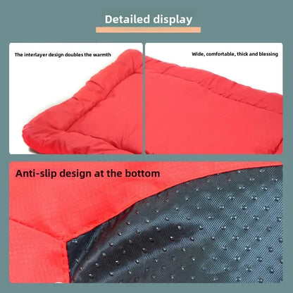 Portable Waterproof anti Slip Pet Bed Cushion Washable Foldable Puppy Kennel Sofa Bench Dog Outdoor Matteress Pet Supplies