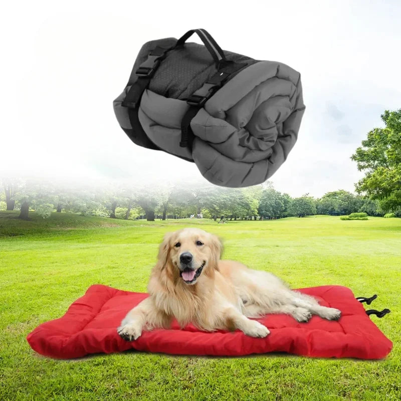 Portable Waterproof anti Slip Pet Bed Cushion Washable Foldable Puppy Kennel Sofa Bench Dog Outdoor Matteress Pet Supplies