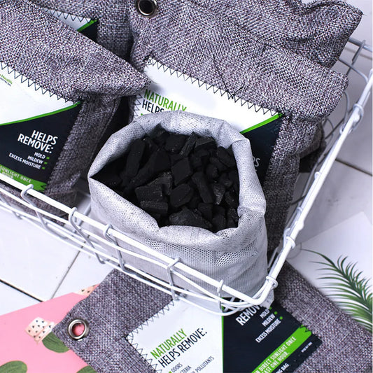 4Pcs Bamboo Charcoal Bag Activated Odor Absorber Air Purifying Deodorizer for Car Home Pet Area Chemical