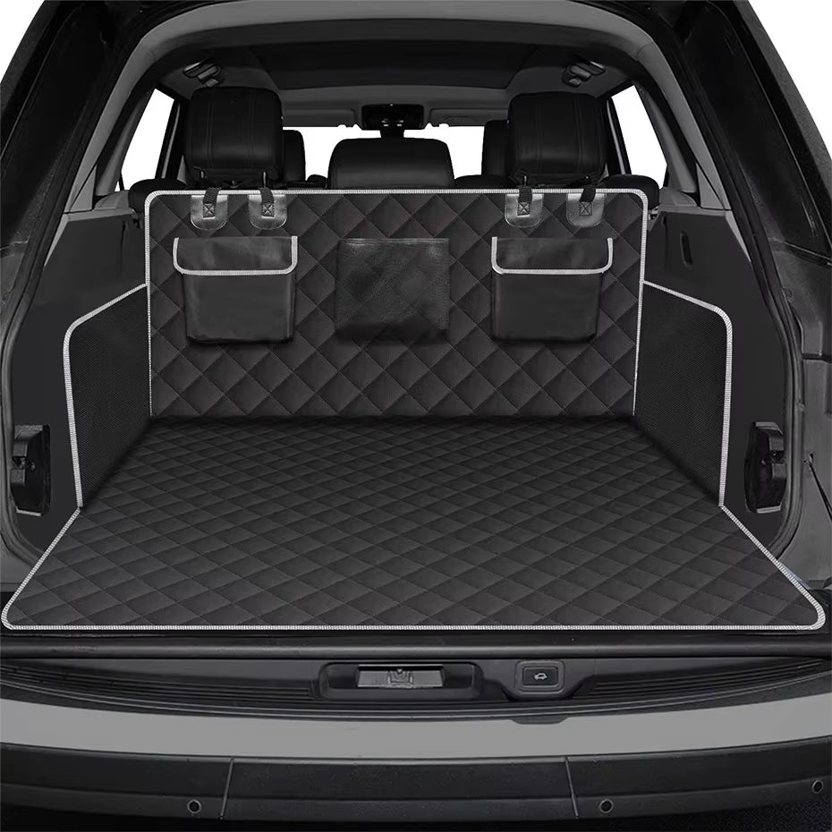 Waterproof Dog Car Seat Cover & Trunk Liner Back Seat Wear-Resistant Oxford Cloth Pet Hammock Mat for Small Medium Large Dogs